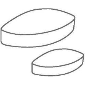 Магніти для перемішування IKAFLON® 40, овальні, ПТФЕ, 70 x 20 мм (5 шт/паков)