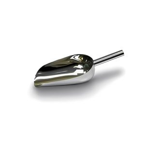 Совок FoodScoop з нержавіючої сталі V2A (1.4301), об'єм 100 мл, ширина 60 мм, довжина совка 120 мм, загальна довжина 215 мм