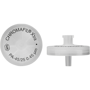 Шприцевий фільтр CHROMAFIL® 25 мм з поліаміду, розмір пор 0,45 мкм, стерильний, корпус ПП-прозорий (100 шт/паков)