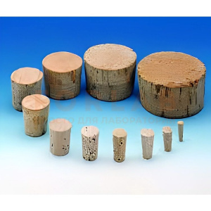 Коркова пробка, діаметр дна 12 мм, діаметр зверху 15 мм, висота 22 мм